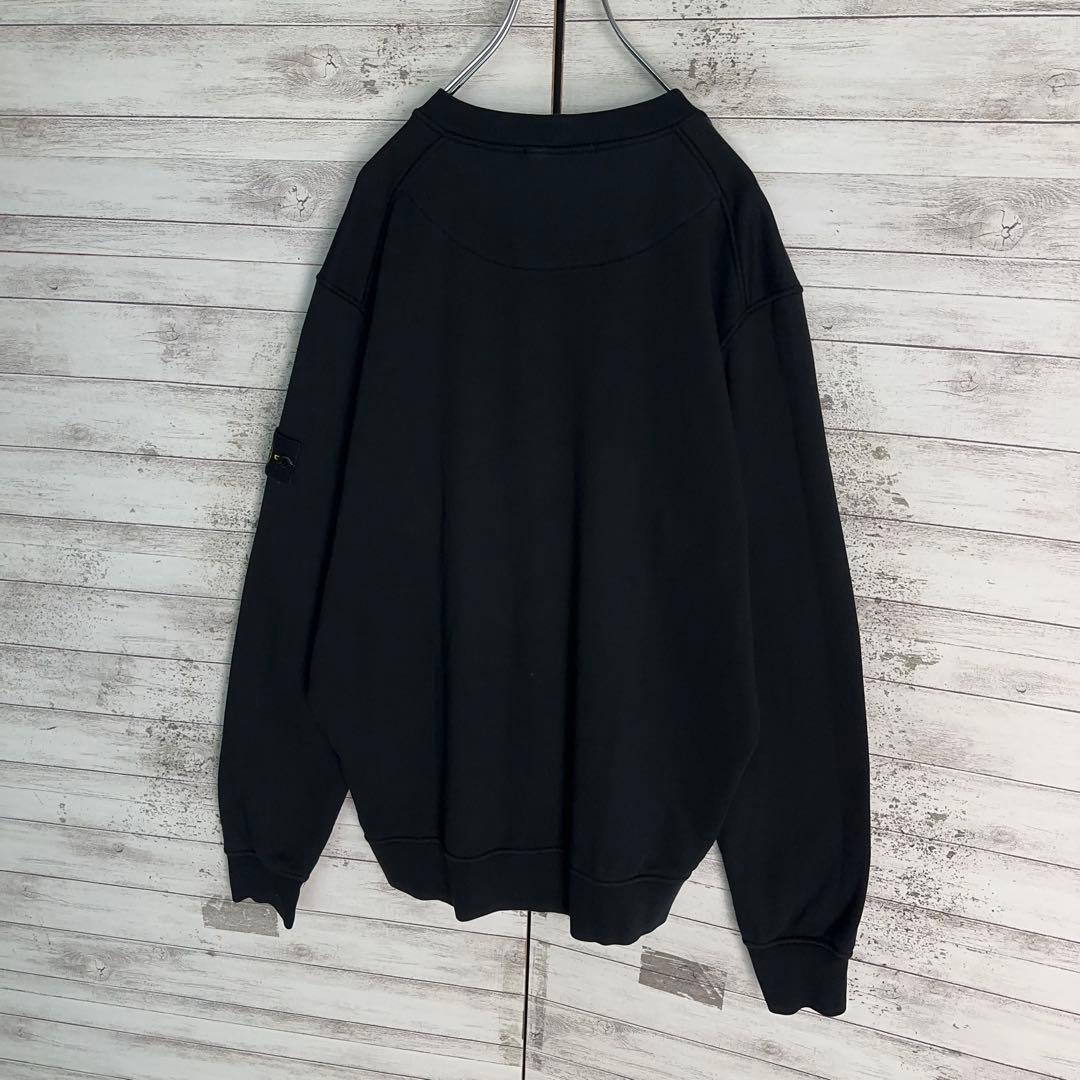 11766【美品・QR鑑定済み】ストーンアイランド XLサイズスウェット 黒