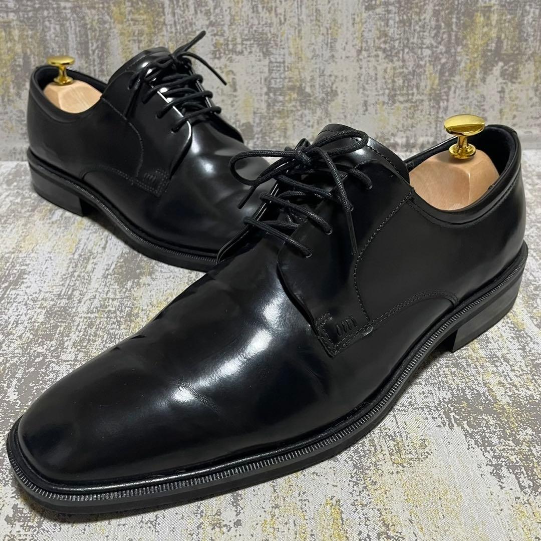 ★28.5㎝★ブラック フォーマル ビジネスシューズ エコー プレーントゥ 楽天市場】エコー 防水 ゴアテックス メルボルン ブラック プレーン