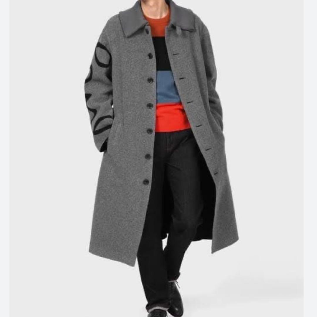 美品✨現行タグ ポールスミス Lサイズ ビッグロゴ ステンカラーコート ウール 美品✨現行タグ ポールスミス Lサイズ ビッグロゴ ステンカラーコート