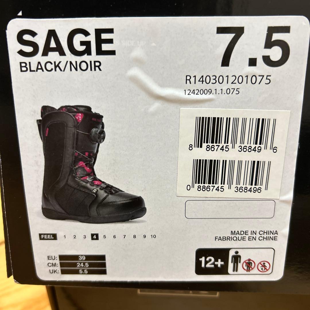 RIDE X SAGE スノーボードブーツ BOAシステム 24.5cm 美品