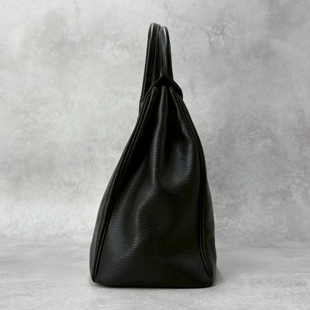 美品】傳濱野 ハンドバッグ レザー ゴールド金具 黒 - メルカリ