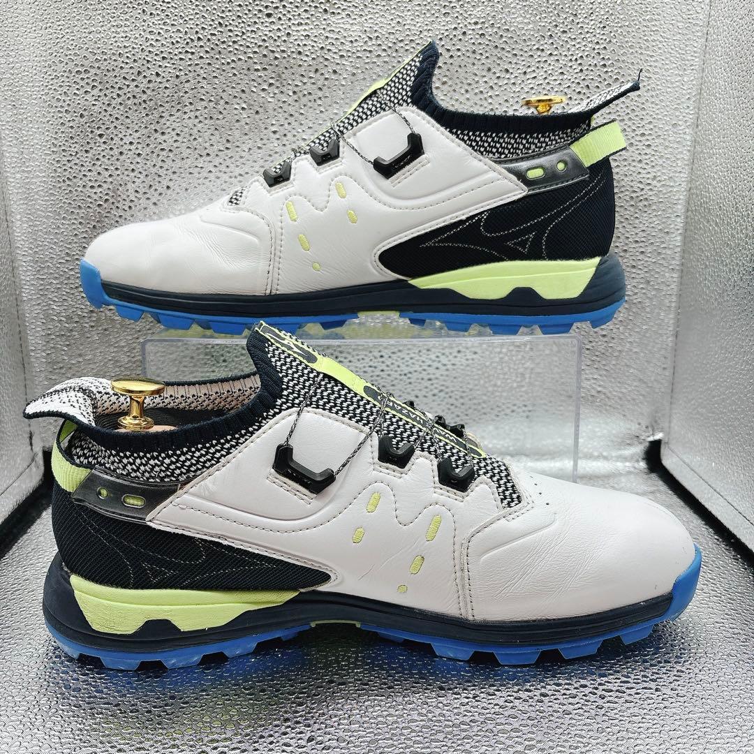 【25.5cm】 ミズノ ウエーブ ハザード プロ ボア ゴルフシューズ 防水