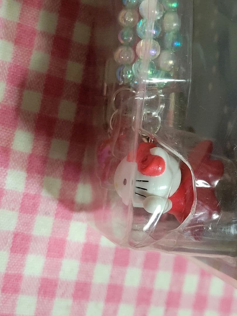 ⚠️箱つぶれあり◇キティ赤いべべ着たかわいい金魚 ストラップ2003年 未