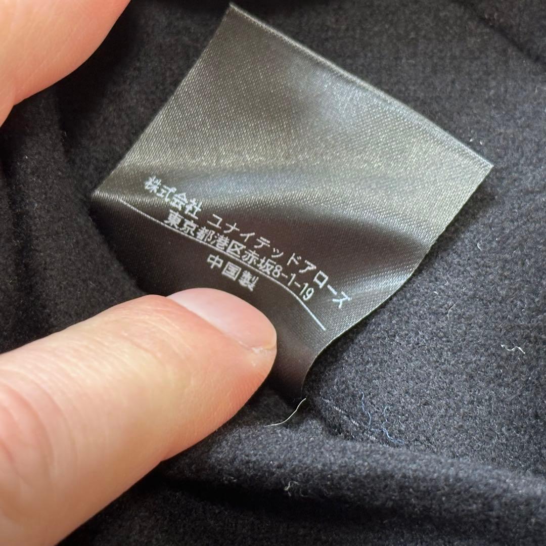 試着程度】SOVEREIGN ソフトメルトンラップコート ブラック L - メルカリ