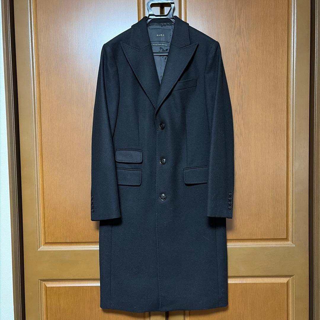 ✨新品未着✨ZARA ウールチェスターコート ZARA(ザラ) / チェスターコート/M/ウール/BRW/無地/ロングコート/秋冬