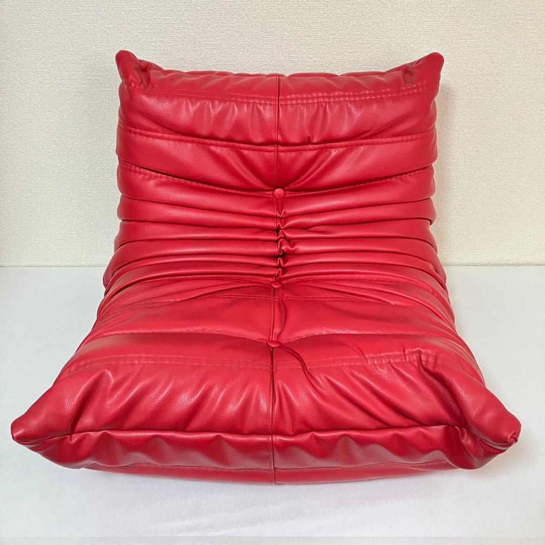 ligne roset リーンロゼ ミニトーゴ 1P レザー キッズ・子供用 リーン・ロゼ / ligne roset ミニトーゴ グレー ローソファ 1人掛け