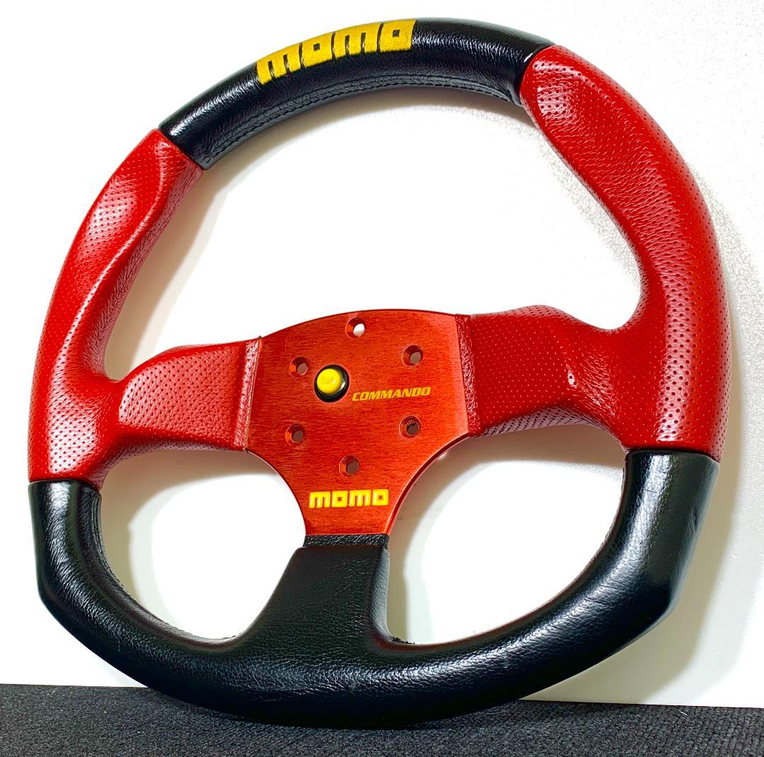 モモ COMMANDO コマンド 初代モデル レッド×ブラック 34.5パイ 41P6LaaSdNL.jpg