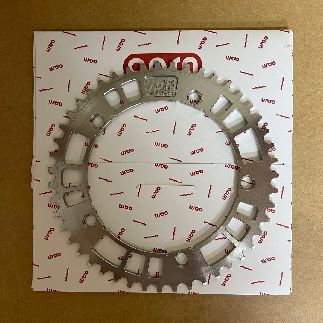 パーツ aarn TRACK CHAINRING 144 SILVER 47T AARN* track chainring (silver) - BLUE LUG ONLINE STORE