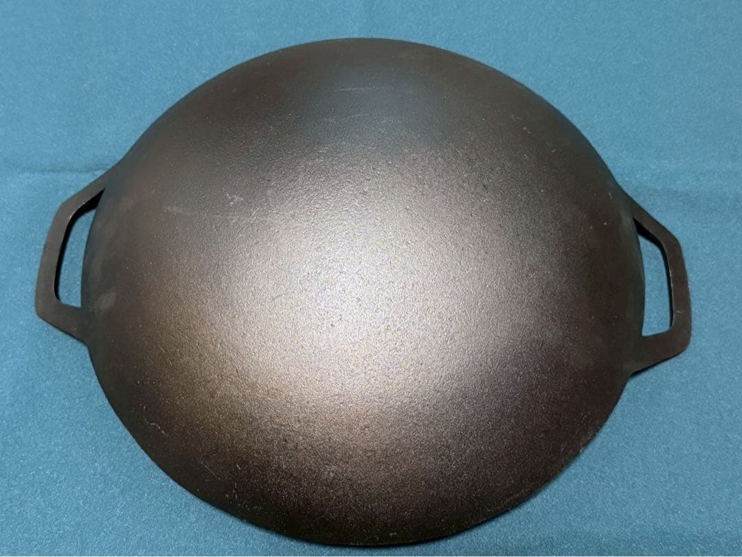岩手名産南部鉄器 盛栄堂 中華鍋 鉄鍋 33cm (お玉おまけ)