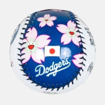 村上隆 MLB コラボ 東京シリーズ ドジャース レプリカボール 正規品 ①