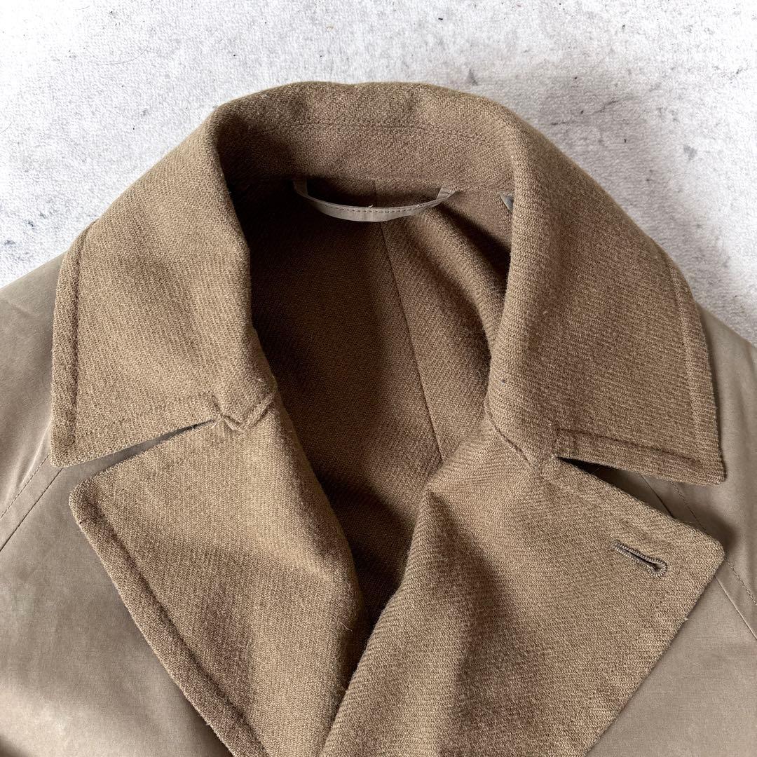 コモリ タイロッケン コート ダブルフェイス ブラウン ベージュ