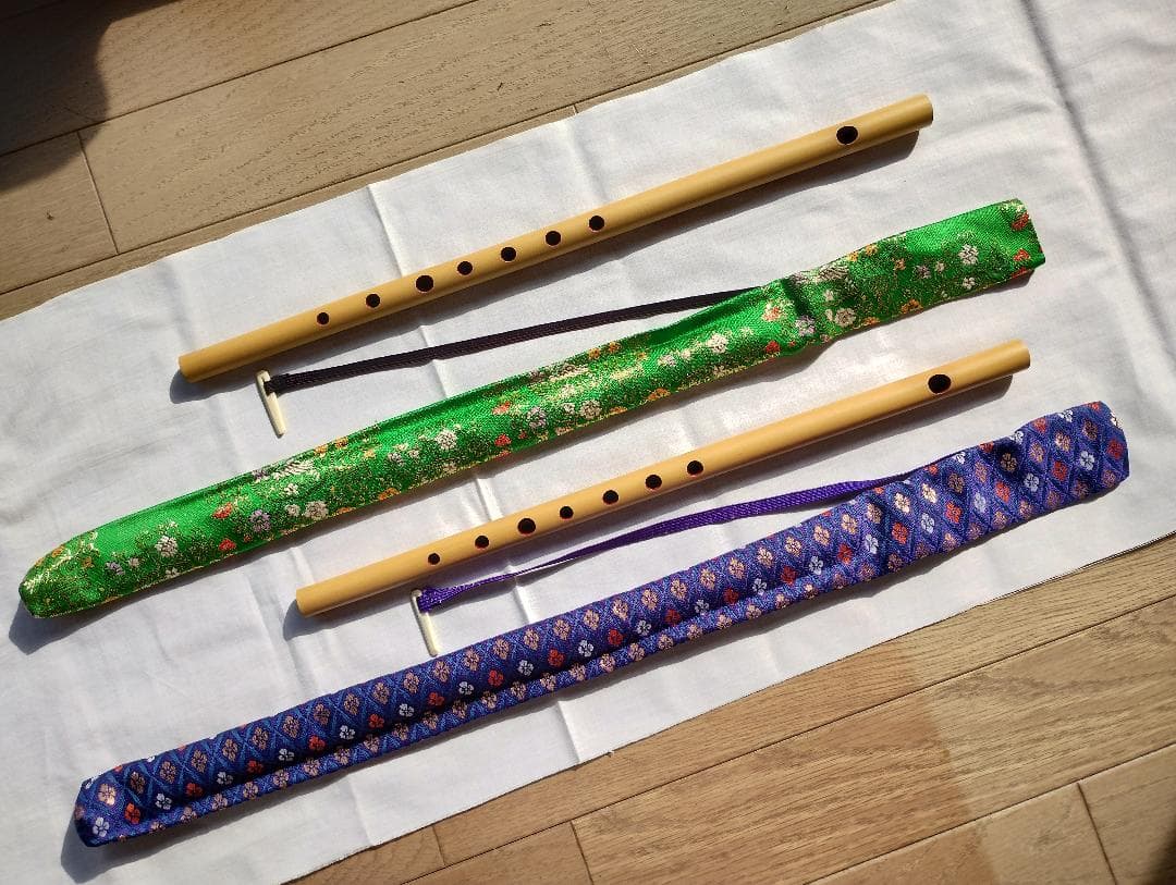 超お買得品！】篠笛 山桜 6&7本調子のセット ※バラ売りもOK