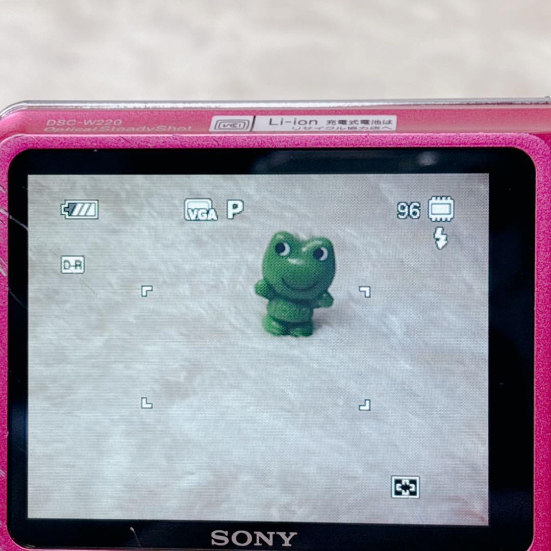 オールドデジカメSONY ソニー Cybershot DSC-W220 ピンク