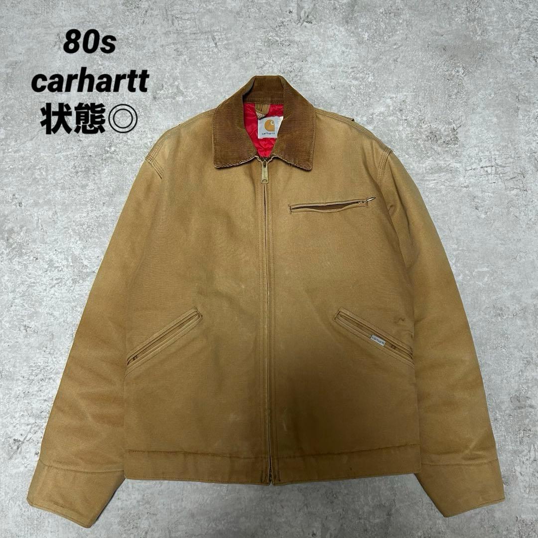 【希少モデル】80s カーハート デトロイトジャケット USA製 赤キルティング 希少モデル】80s カーハート デトロイトジャケット USA製 赤