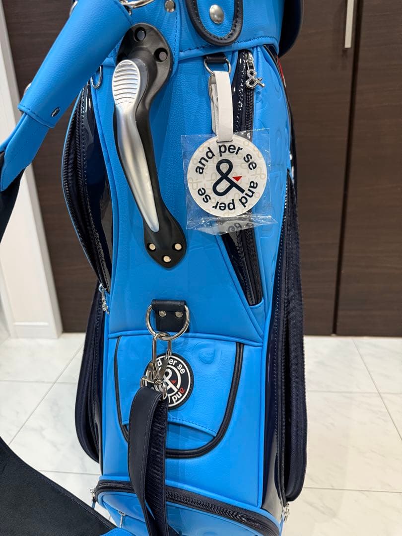 and per se 2025年新作キャディバッグユニセックス ターコイズブルー