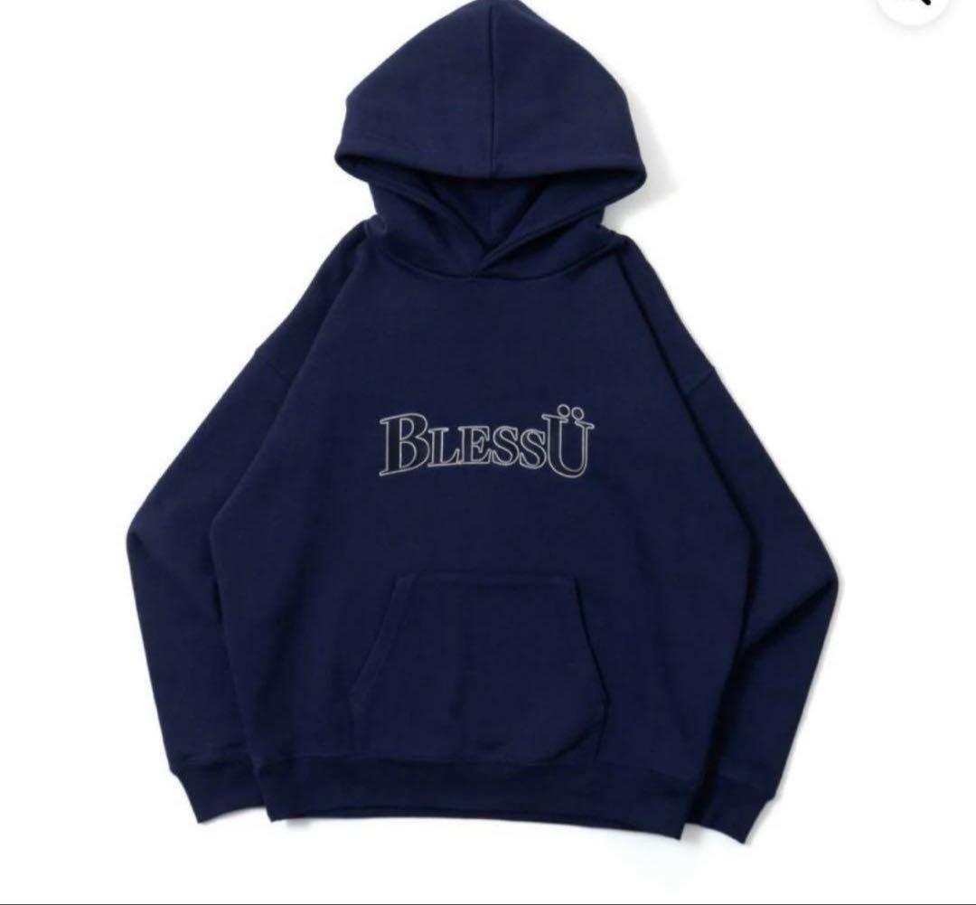 BLESS U ブレスユー パーカー ネイビー BLESSU - メルカリ