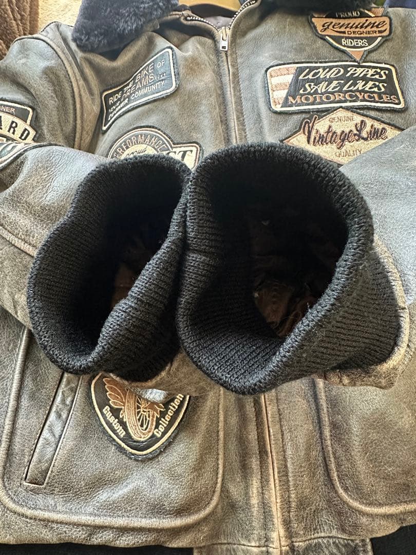 エンピー豆様専用 デグナー レザージャケットG-1タイプ XL ブラウン