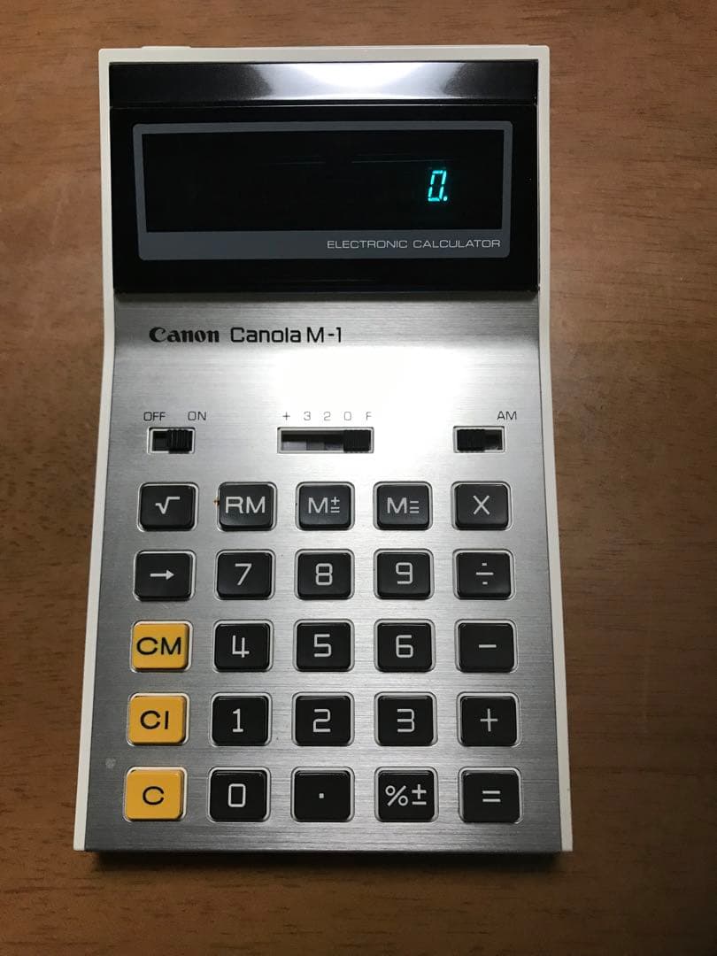 レトロ 電卓 canon canola M-1 electronic JAPAN - メルカリ