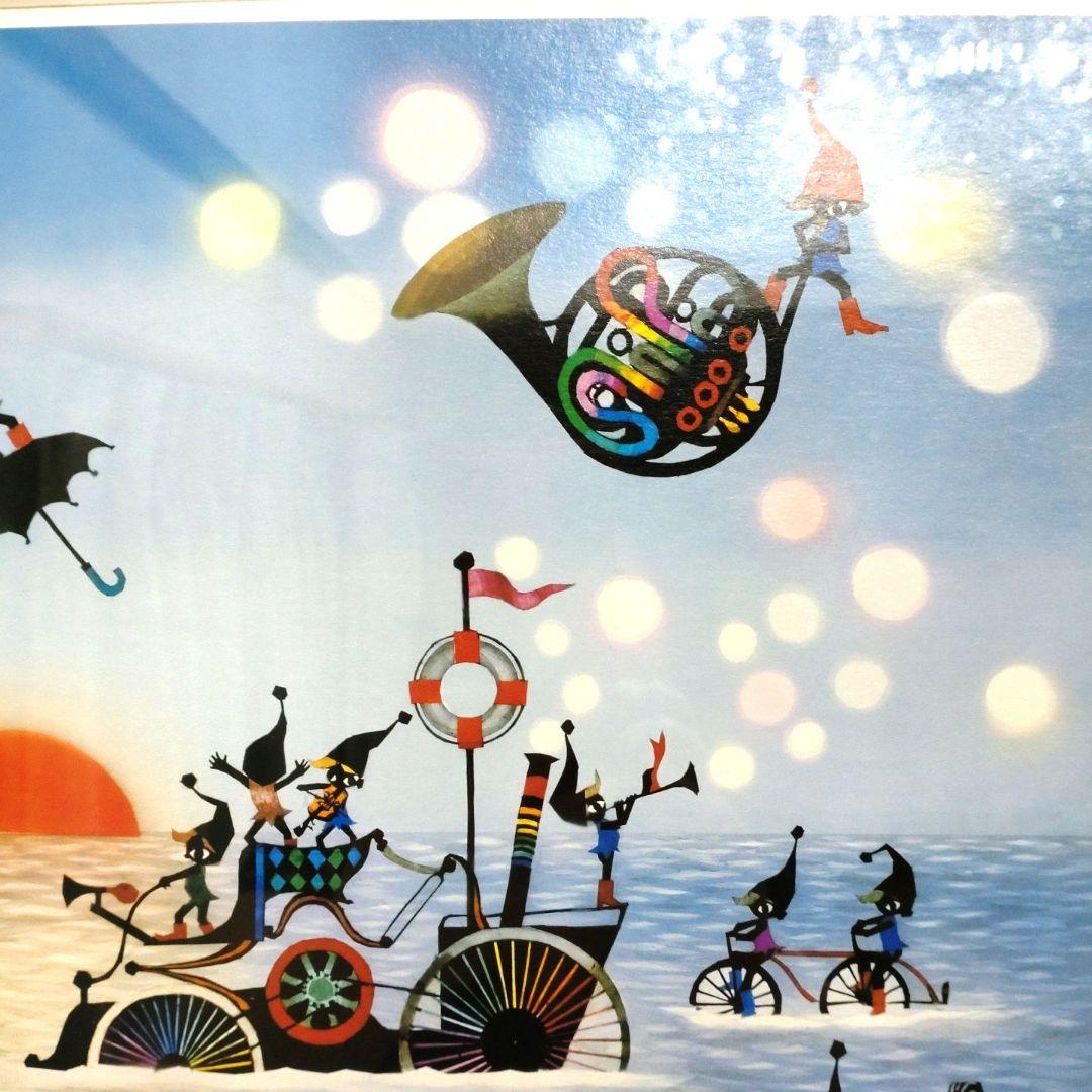 超美品‼️】藤城清治「こびとの旅立ち」 - メルカリ