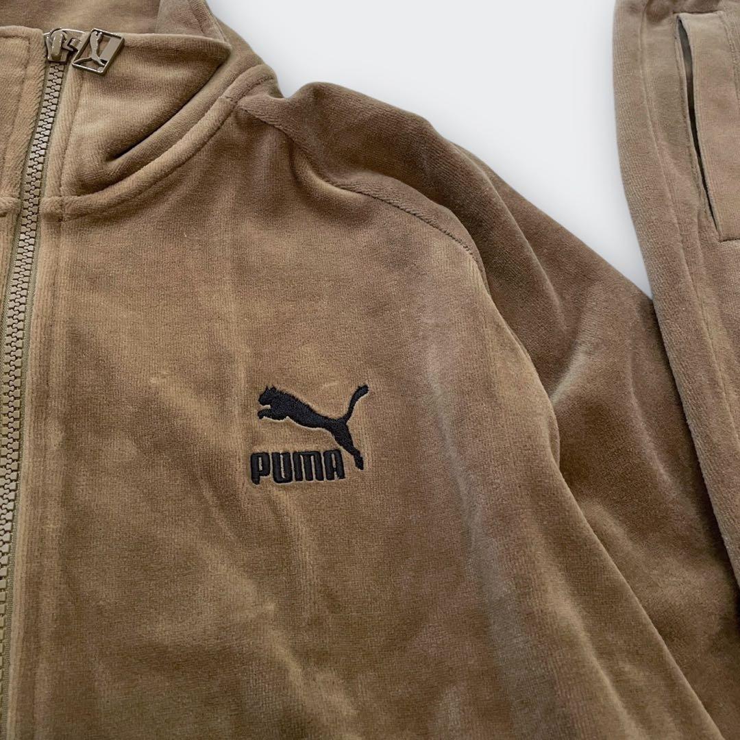 プーマ PUMA ベロア セットアップ メンズ XL ブラウン ジャージ 上下