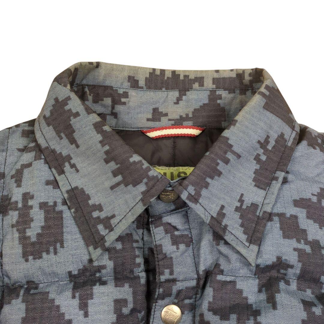 90s 00s OLD STUSSY デジカモ ダウン ジャケット カモ柄 迷彩 - メルカリ