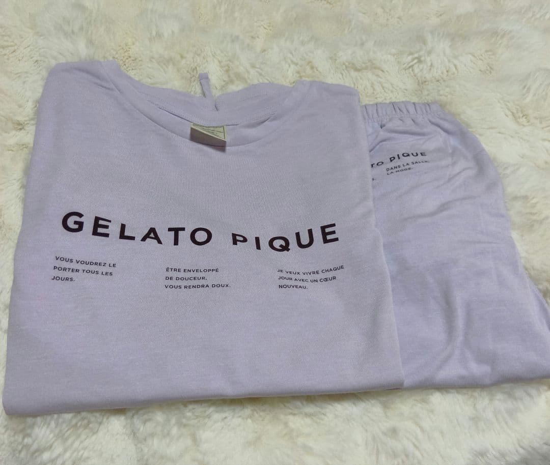 2026 福袋 ジェラートピケ ルームウェアセット ジェラピケ パープル