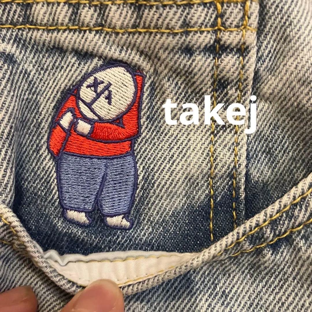 美品 polarskate bigboy ライトブルーデニム 旧ロゴ L 正規品 - メルカリ