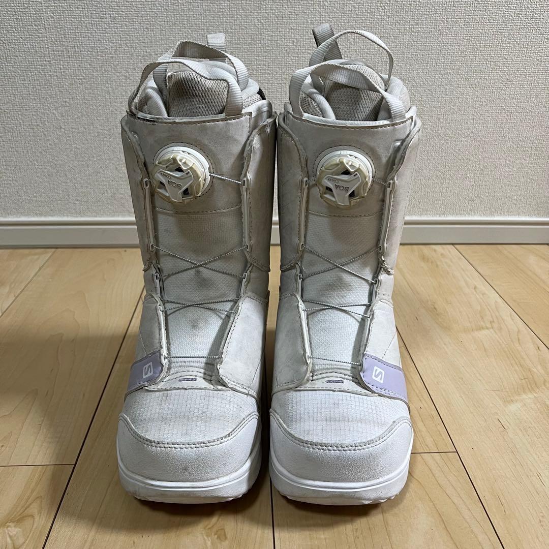 【即日発送】SALOMONスノボPEARL BOA WHITE 23.0cm