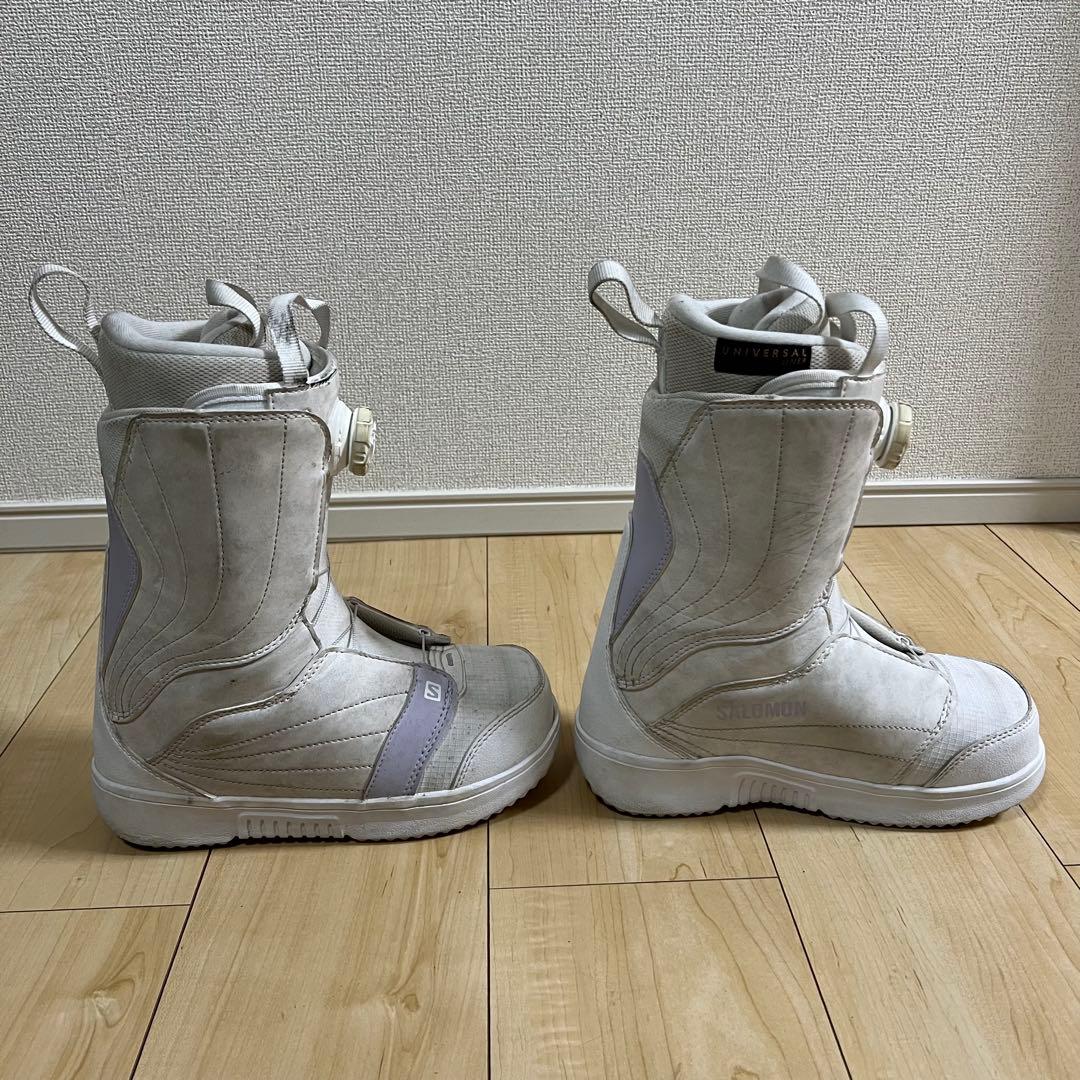 【即日発送】SALOMONスノボPEARL BOA WHITE 23.0cm