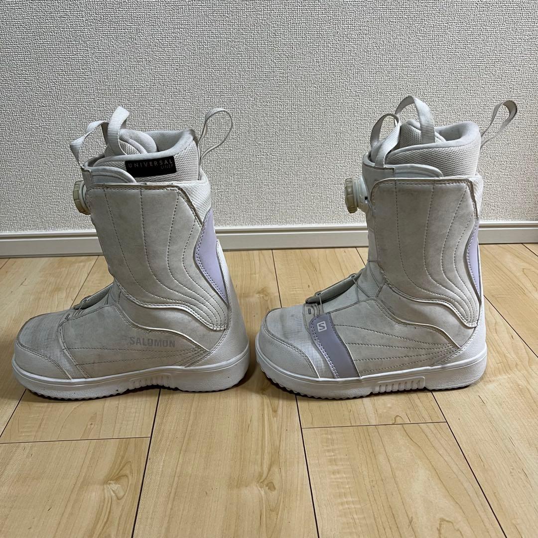 【即日発送】SALOMONスノボPEARL BOA WHITE 23.0cm