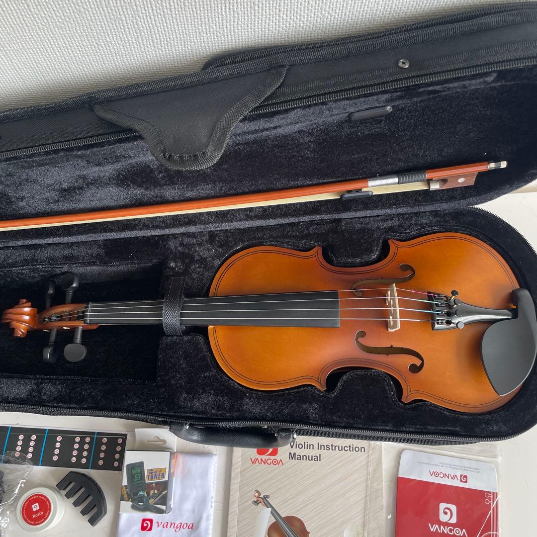 1/2バイオリン　初心者用セット　分数バイオリン　新品に近いです Nicolo Santi NSN60S 選べる分数バイオリン 初心者セット 4/4・3/4・1