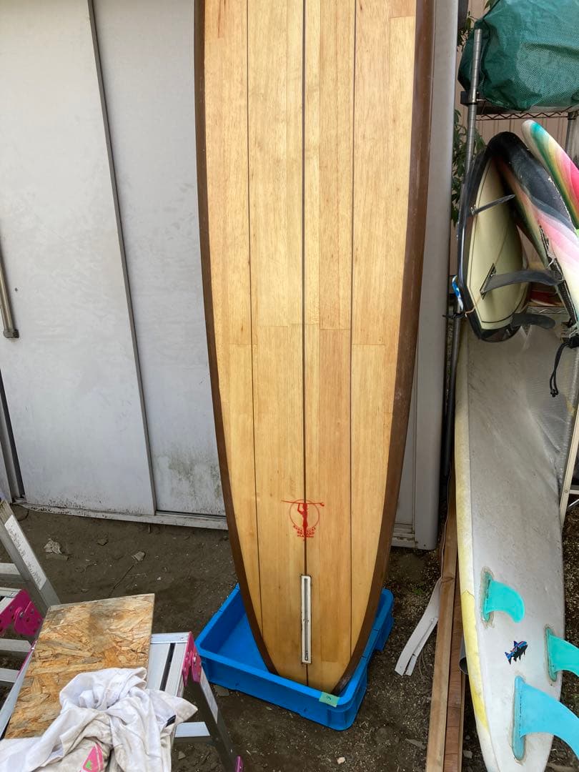 ➀希少バルサロングボード、シングル、290.湘南海岸周辺手渡し - メルカリ