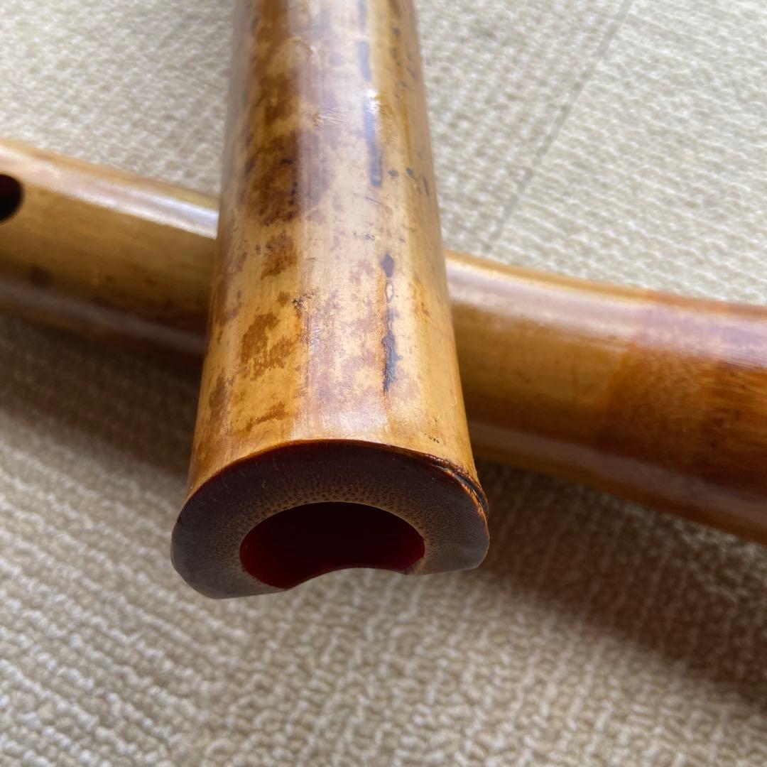 235尺八本体 ニ尺管倫童銘ニ印