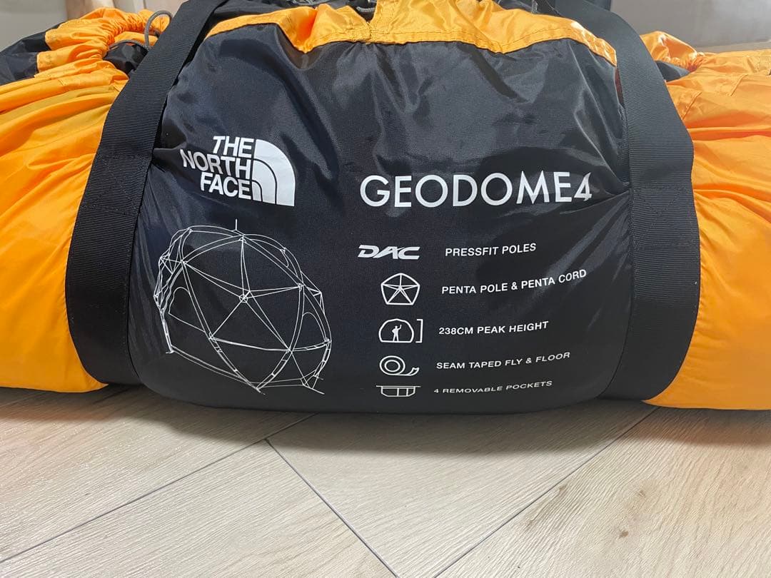THE NORTH FACE GEODOME4 テント THE NORTH FACE Geodome 4 Saffron milled gray Tent NV21800 New From