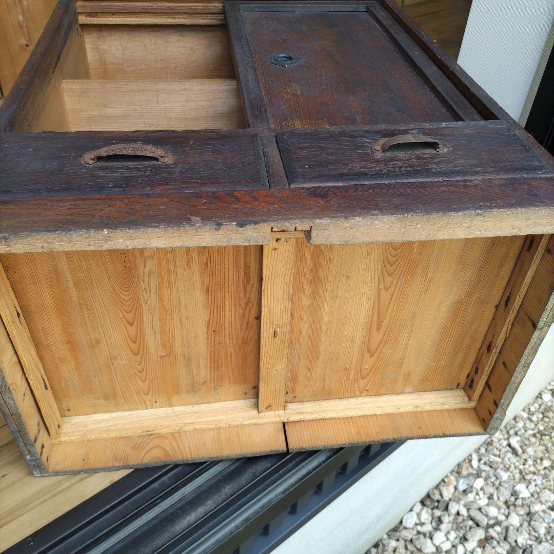 大正昭和 木製引き戸収納キャビネット 古民家 古本雑貨 アンティーク