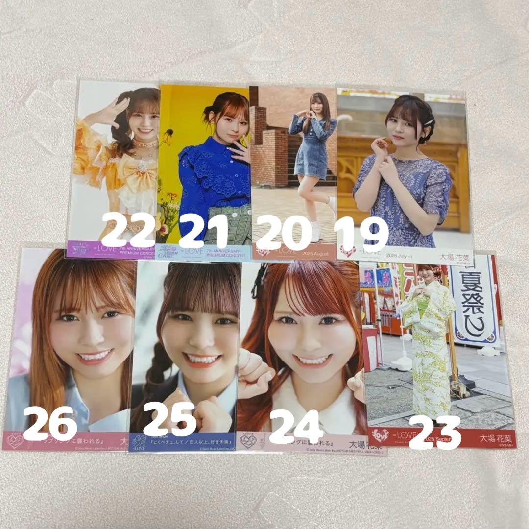 イコラブ 大場花菜 生写真 70枚まとめ売りネームバッチ付き - メルカリ