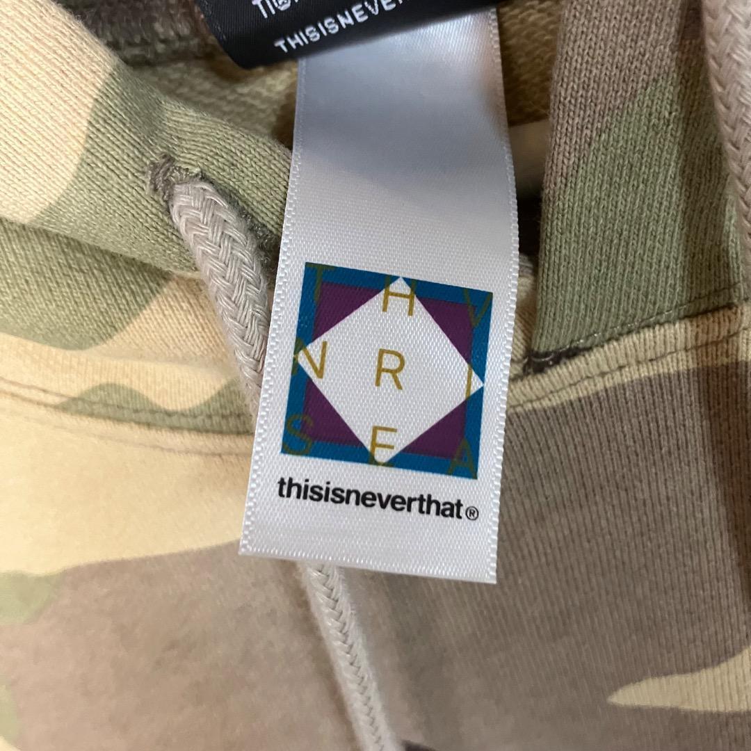 ネバザ thisisneverthat 迷彩 パーカー フーディ カモフラ M - メルカリ