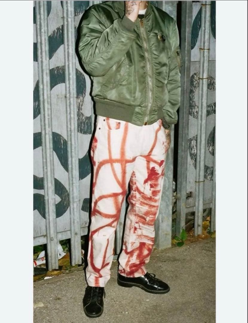 Supreme×Christopher Wool Regular Jean 32 Supreme Supreme Christopher Wool Regular Jean Black | REVERSIBLE