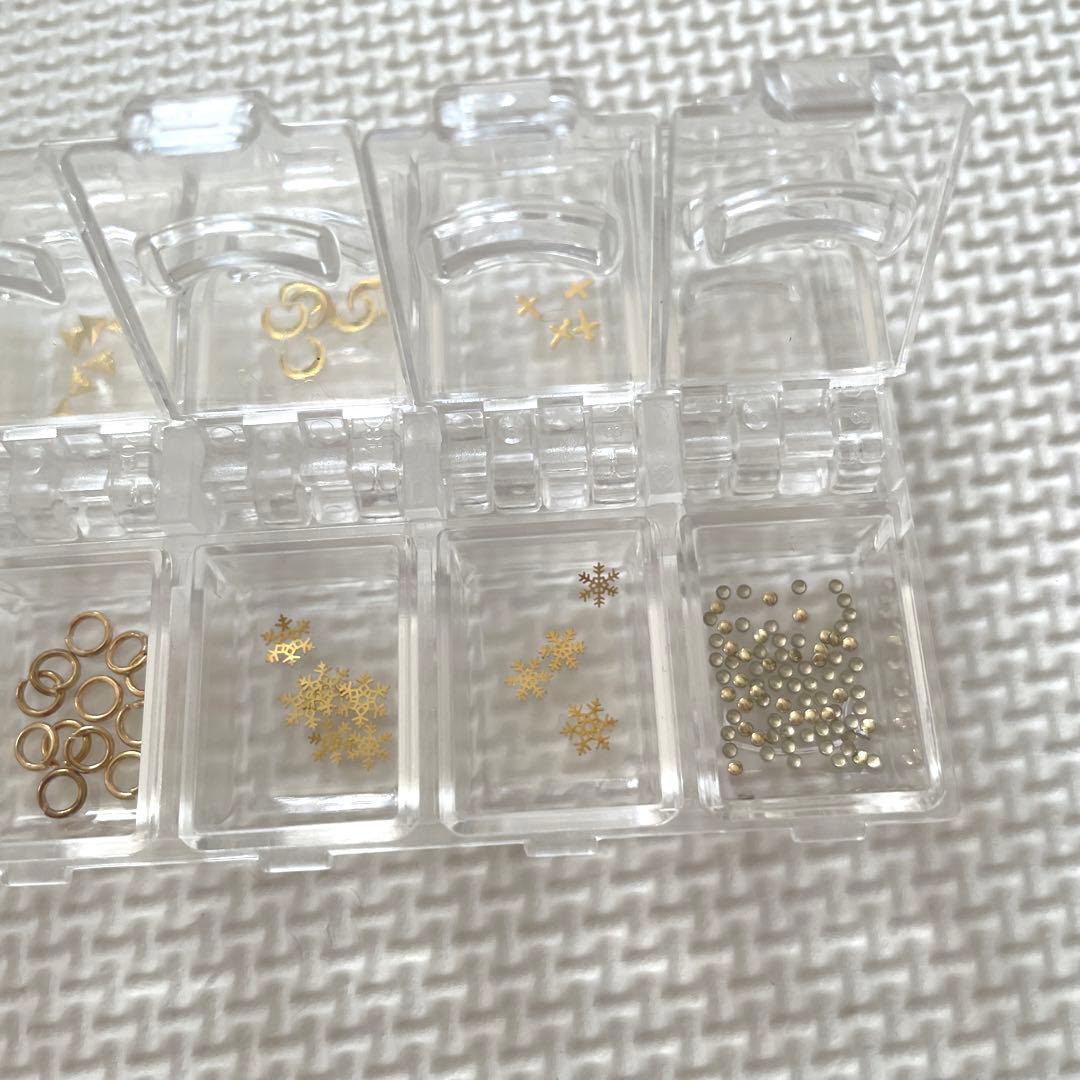 ネイルシール パーツ ラメ ラインストーン 押し花 かわいい おまとめ
