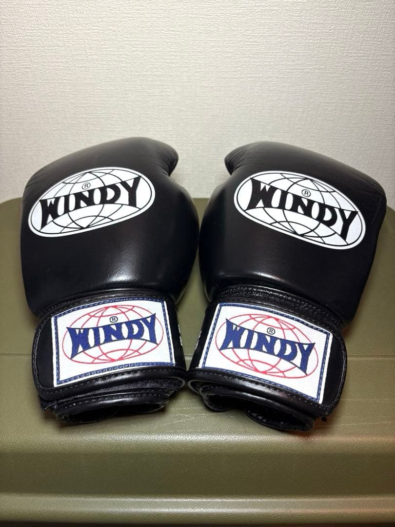 WINDY ボクシンググローブ 8 oz ブラック Amazon.co.jp: ウィンディ Windy boxing gloves キック ボクシング