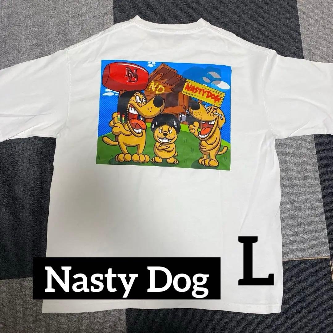 NASTYDOG ナスティードッグ がーどまんコラボ Tシャツ 美品 Lサイズ