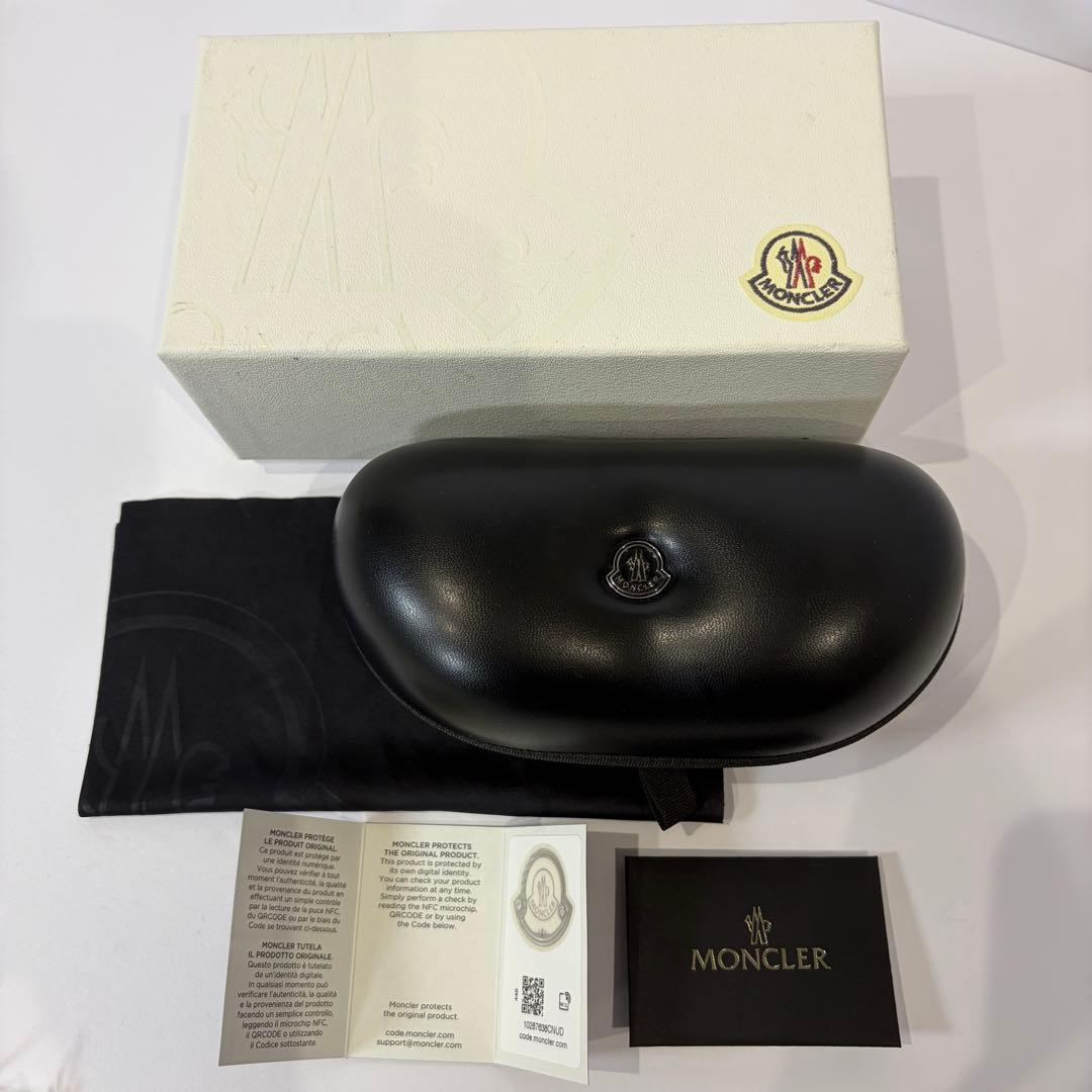 鑑定済極美品】モンクレール クリアフレーム サングラス ML0006 付属