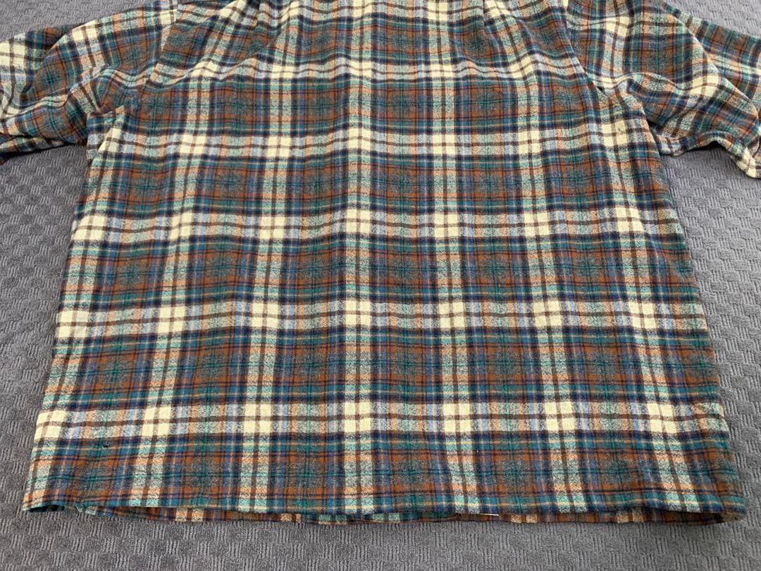 70s “PENDLETON” ボードシャツ 開襟 USA製 ブラウン2XL