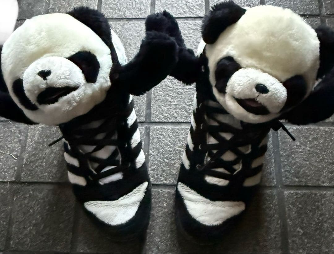 jeremy scott adidas panda パンダ スニーカー - メルカリ