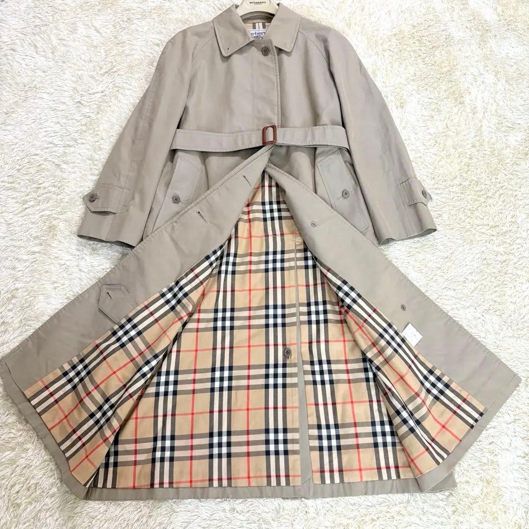 バーバリーズ トレンチコート ノバチェック ベージュ ベルト付き