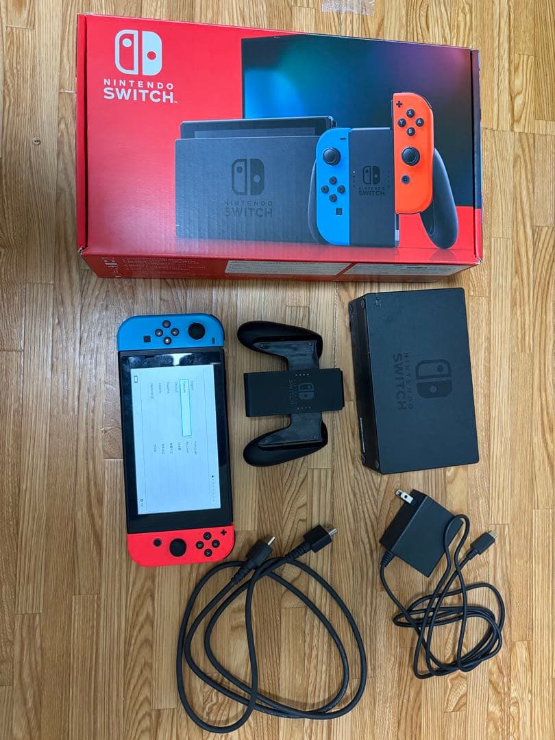 Nintendo Switch 本体 ジョイコンのみジャンク品 任天堂 純正品 Joy-Con (L) ネオングリーン/ (R) ネオンピンク