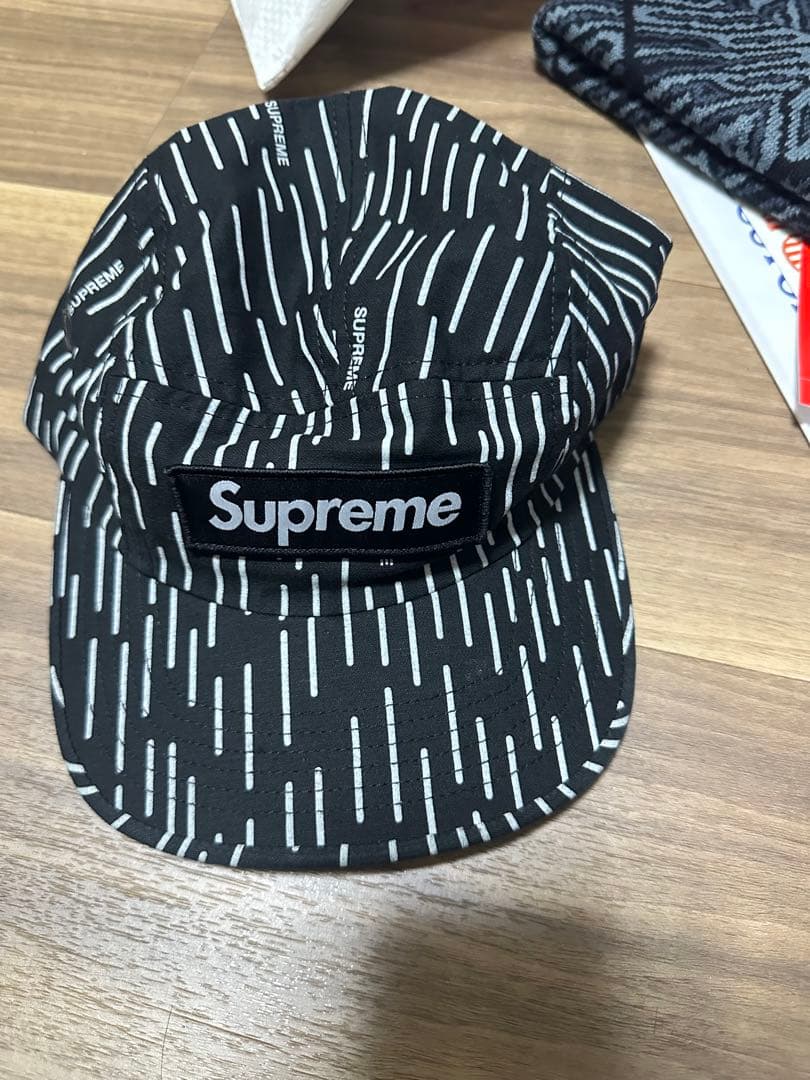 Supreme Military Camp Cap Black Raindrop