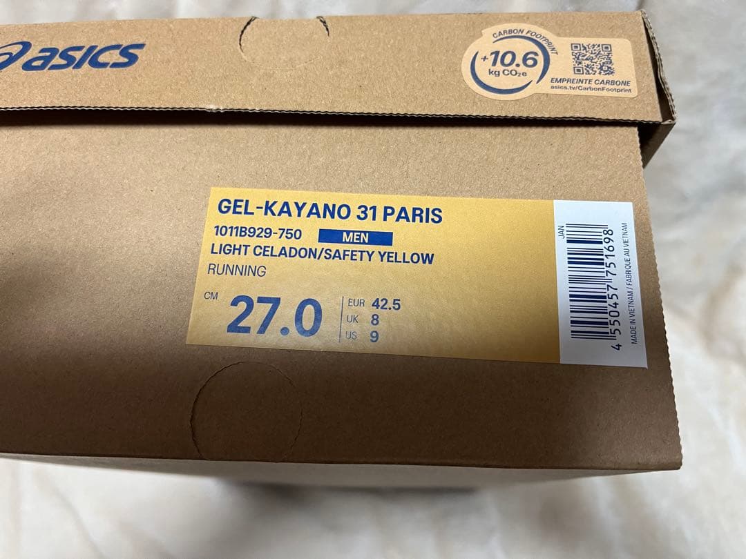 ASICS Gel-KAYANO31 PARIS 27.0cm USED 美品