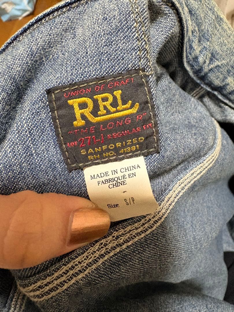RRL デニム ジップフロント ジャケット