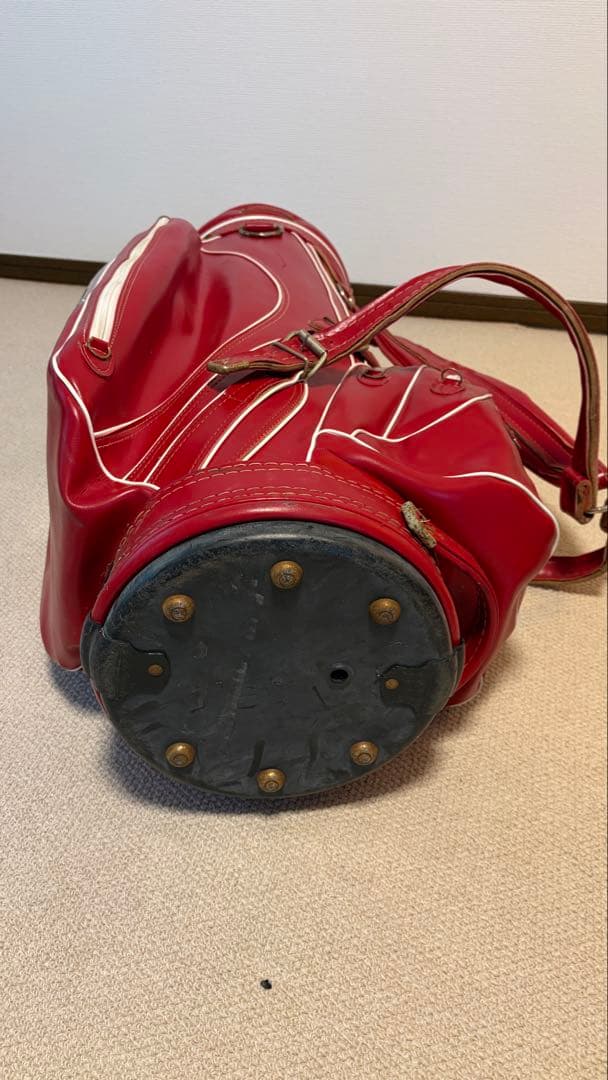 ビンテージ Old Milwaukee キャディバッグ 赤 ゴルフ